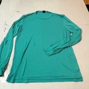 VTG Patagonia Capilene Blue Lightweight Base Layer Long Sleeve Womens XL *STAIN*